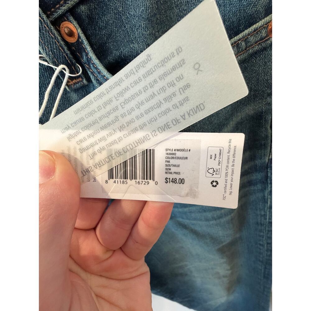 Outerknown Sea Jeans Amabassador Slim Fit 32 x 34 Medium Wash Mens NWT - Picture 3 of 7